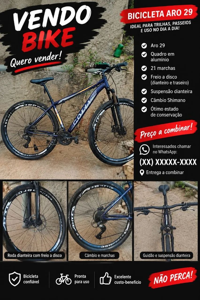 Vende-se bicicleta aro 29
