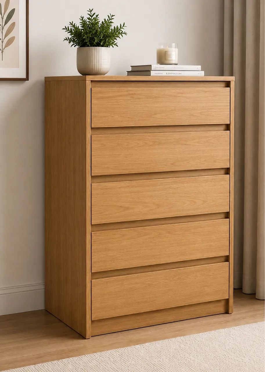Cômoda 5 gavetas - 100% MDF Super Resistente