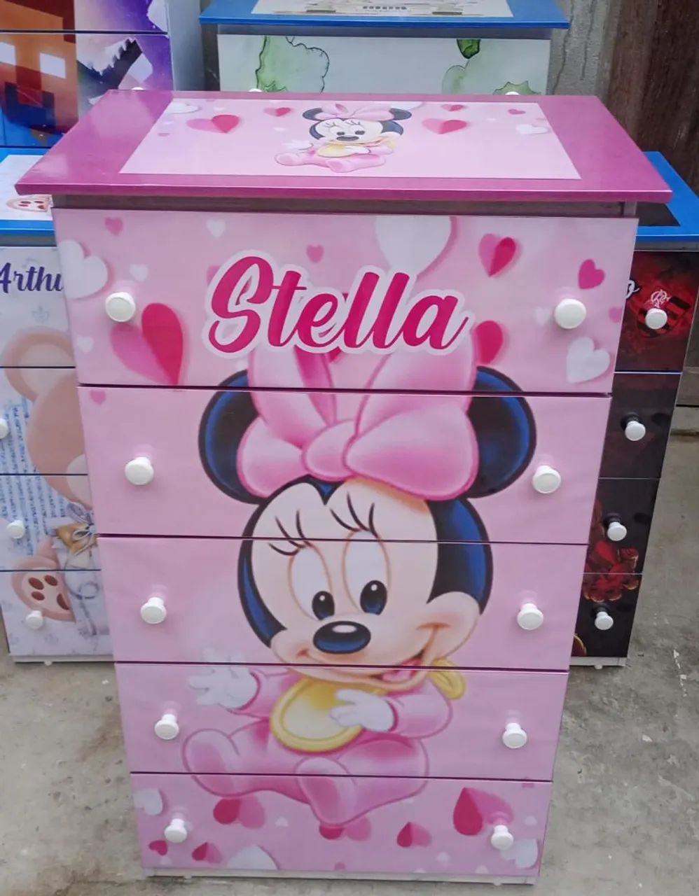CÔMODA COM NOME DO BEBÊ  - Foto 2
