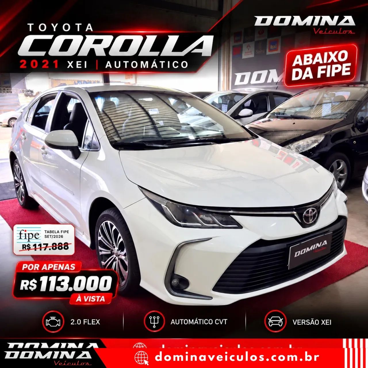Toyota Corolla 2.0 XEI 16V Flex 4P Automatico 2021