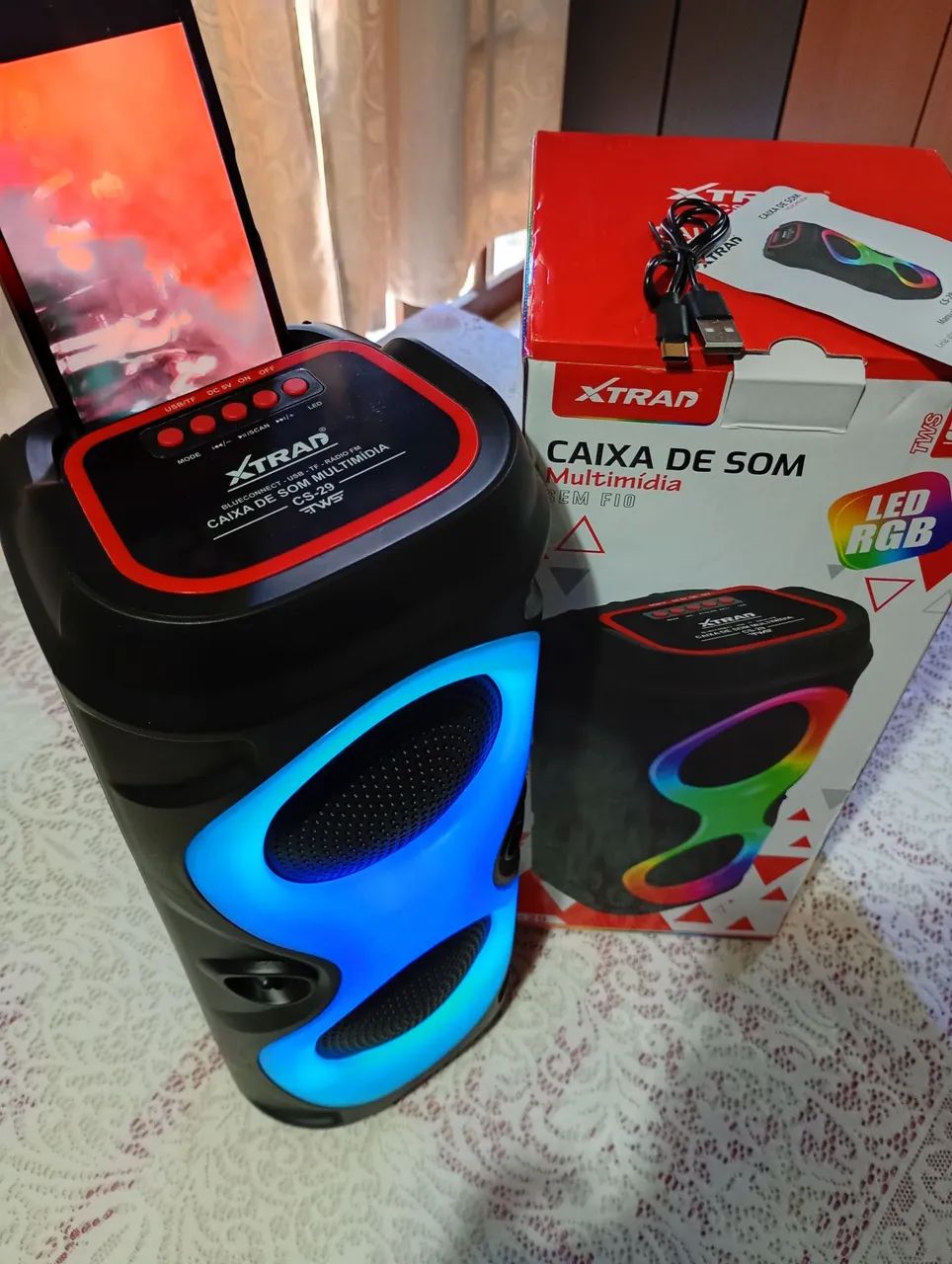 Caixa de som Bluetooth 