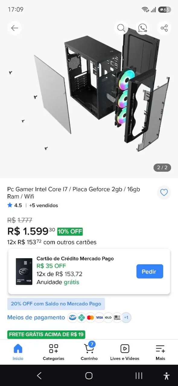 Vendo: CPU Pc Gamer Intel Core I7  - Foto 2