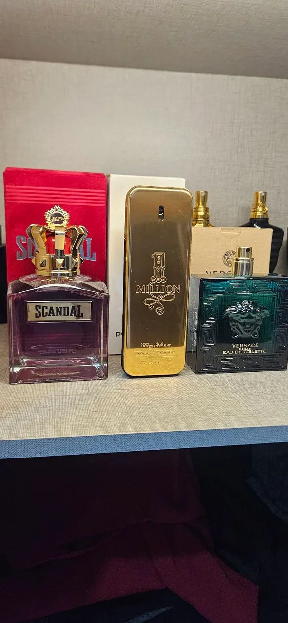 Scandal 150ml + 1 million 100ml + Versace Eros 100ml