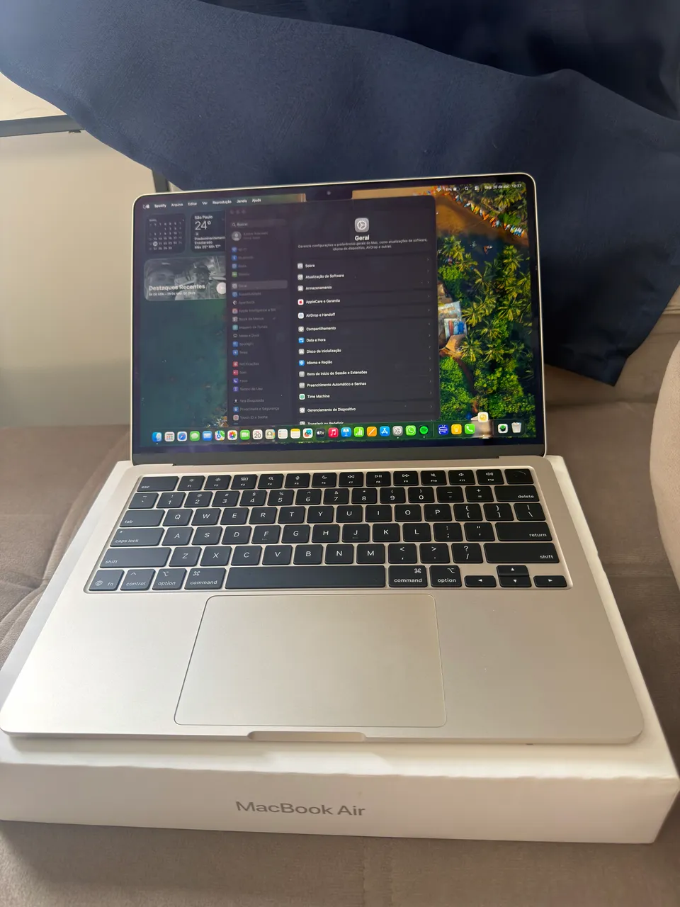 MacBook Air M4 256gb/16g Silver 13 polegadas - novo - Notebooks