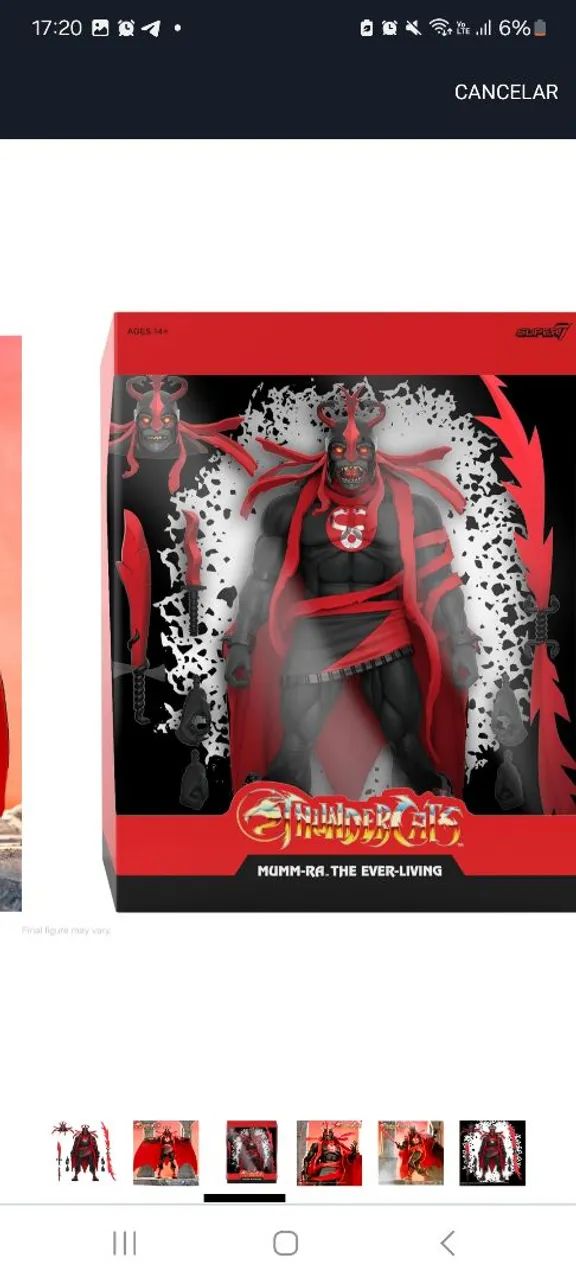 Super7 Thundercats ULTIMATES! - Mumm-Ra The Ever Living (Black/Red) Action Figure