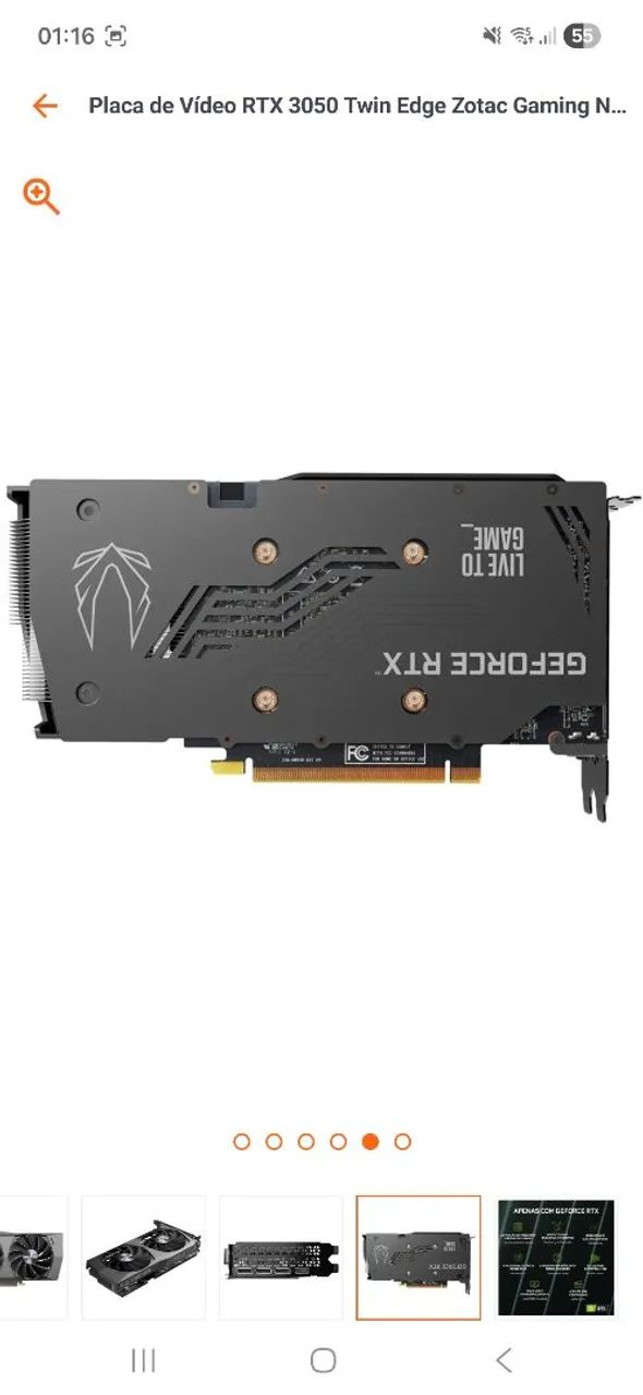 Placa de vídeo RTX 3050 8GB - Foto 5