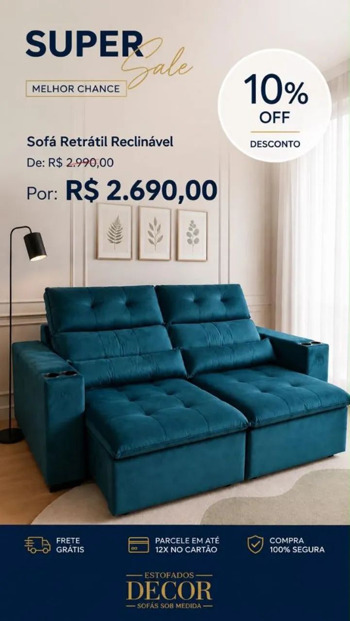 Sofás retrátil reclináveis na promoção,contato *
