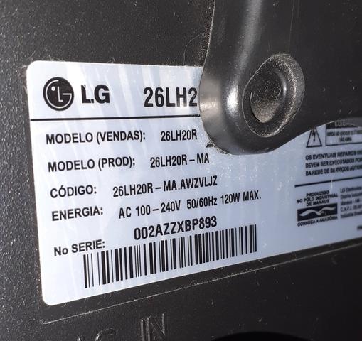 Vendo TV LG 26 polegadas novinha barbada - Foto 5