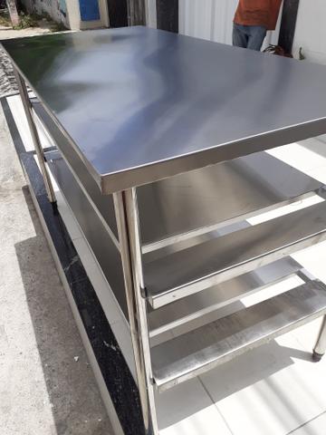 J.i.s serviço mesa inox valor 1.400 - Foto 3