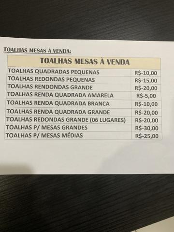 Toalhas para festa