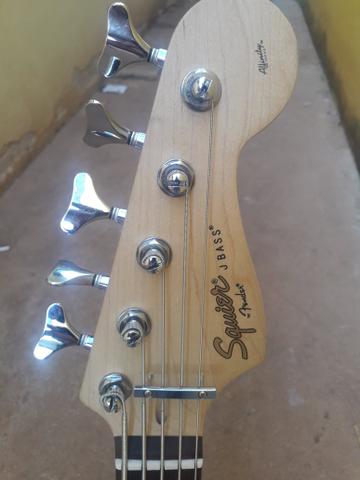 Bass squaier fender topissimo otima tocabilidade - Foto 3
