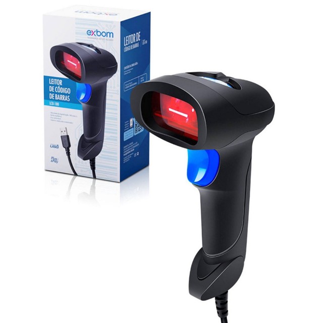 Leitor de Código de Barras USB com Fio Padrão de Leitura 