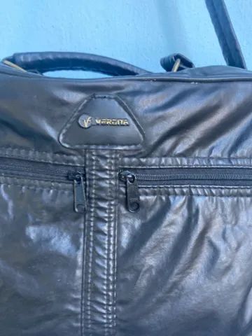 Bolsa de Couro Grande Preta - Foto 2