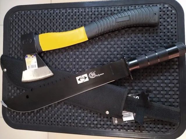 Facão Tático + Machado esportivo e Lanterna Novos  - Foto 2