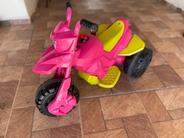 Moto Elétrica Infantil - Thunder - 12V - Rosa Pink - Bandeirante