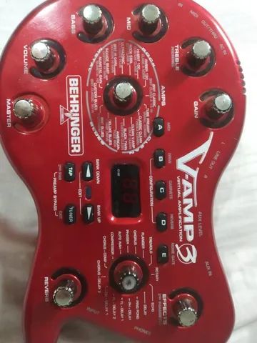 PEDALEIRA BEHRINGER V AMP 3 VERMELHO USADO