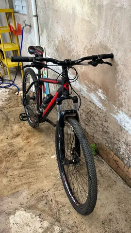 Bicicleta Aro 29 Alfameq ATX 27v Hidráulico K7 e Trava Preto com