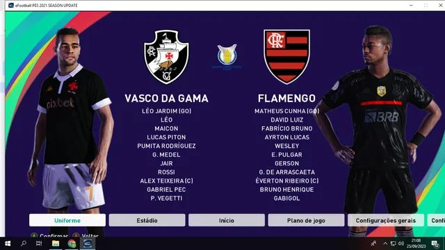 Pode rodar o jogo eFootball PES 2021?