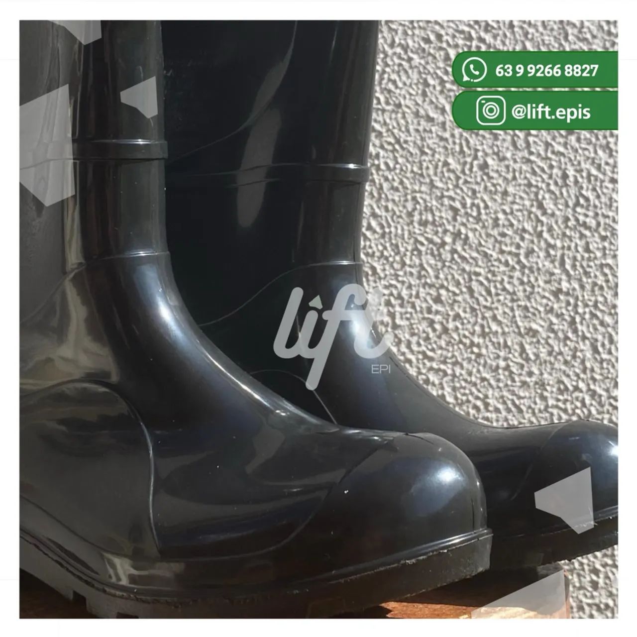 BOTA PVC IMPERMEÁVEL CANO LONGO  - Foto 2