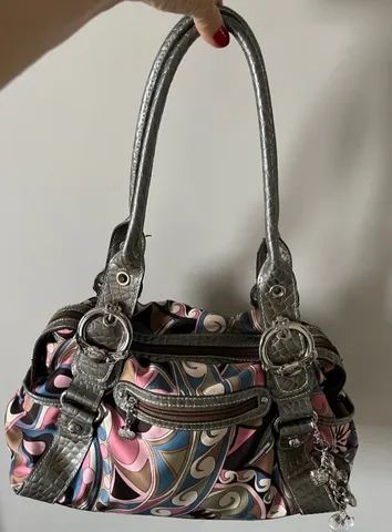  Bolsa de ombro, estampa floral, Marca Kethy Van Zeeland nova e maravilhosa