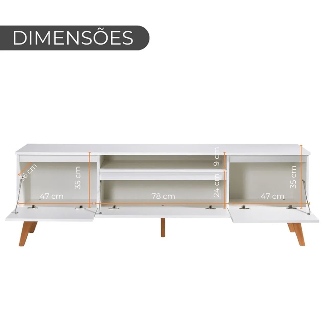 RACK PARA TV 180CM + Prateleira - Foto 3