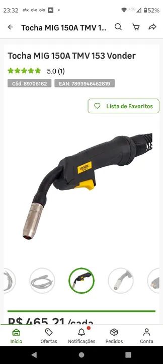 Tocha MIG 150A TMV 153 vonder - Foto 5
