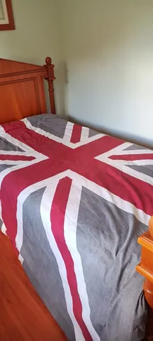Capa para edredom / sofá decorativa bandeira inglesa vintage