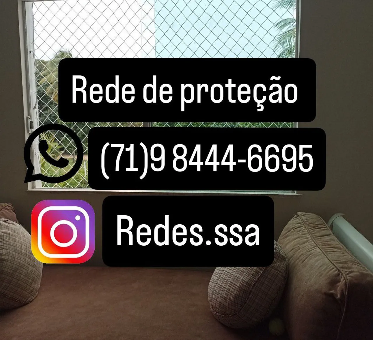 Rede de proteção para crianças e animais