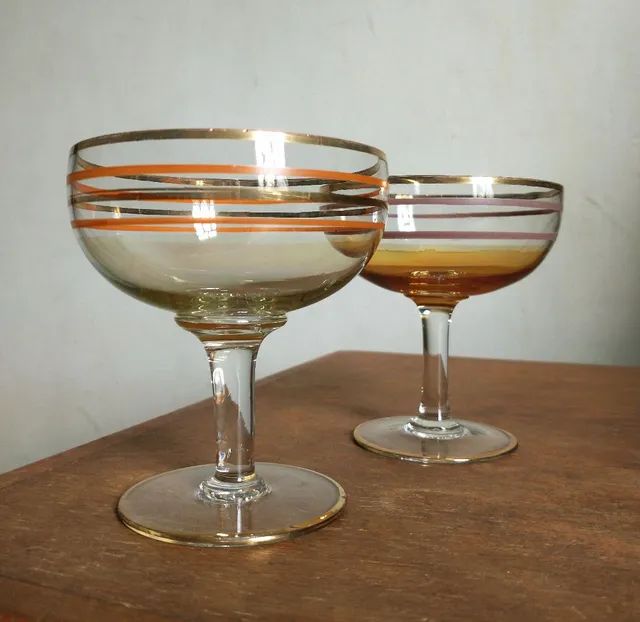 Par Taças Vintage Champanhe Raridade  - Foto 2