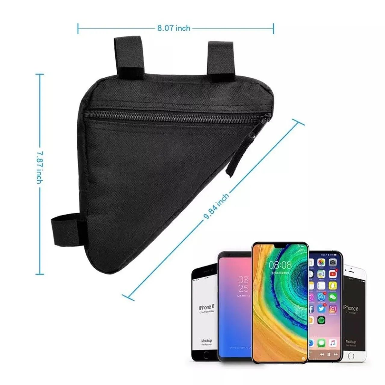 Bolsa impermeável para quadrado de bicicleta  - Foto 2