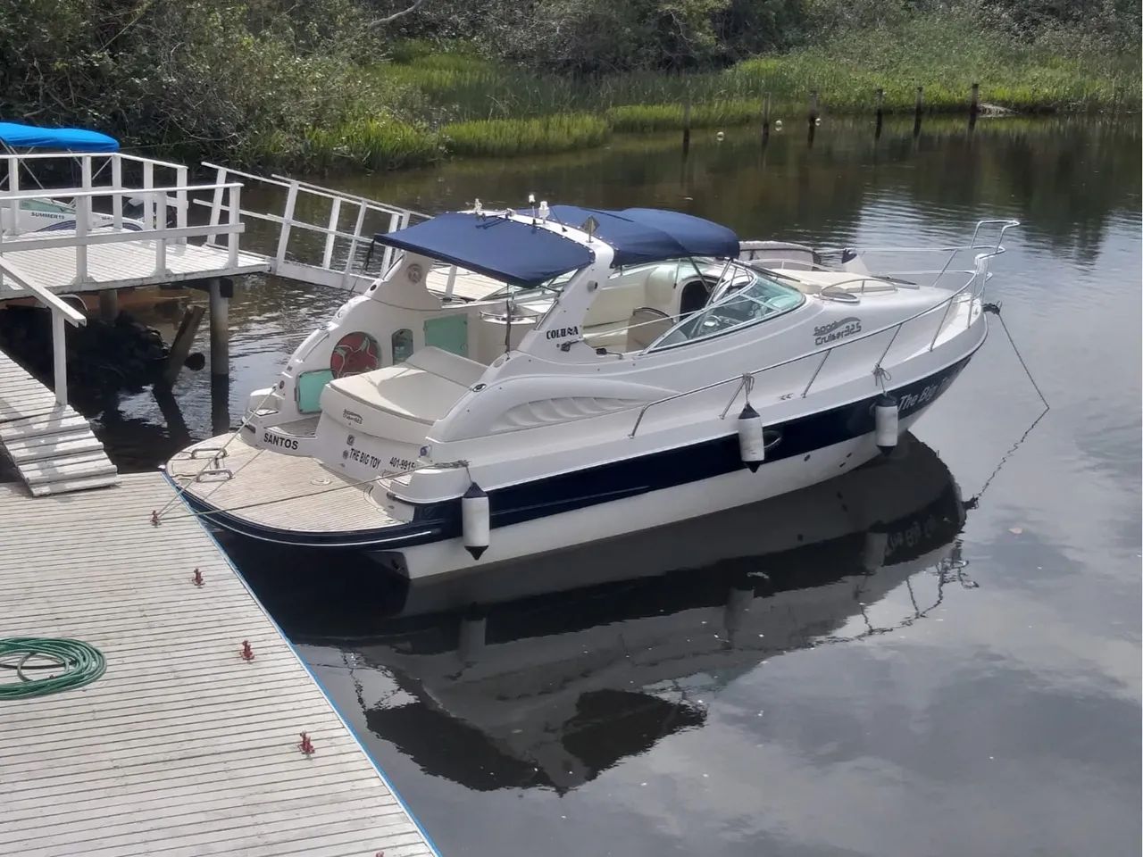 Lancha coluna 32,5 pés - impecável diesel