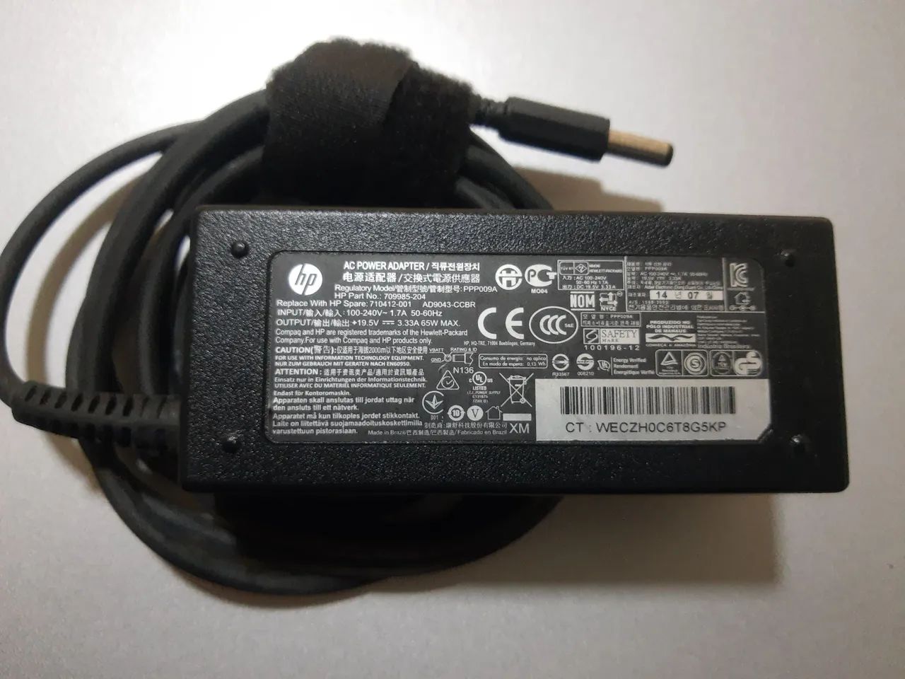 Carregador HP 65W Original para Notebook - Foto 2