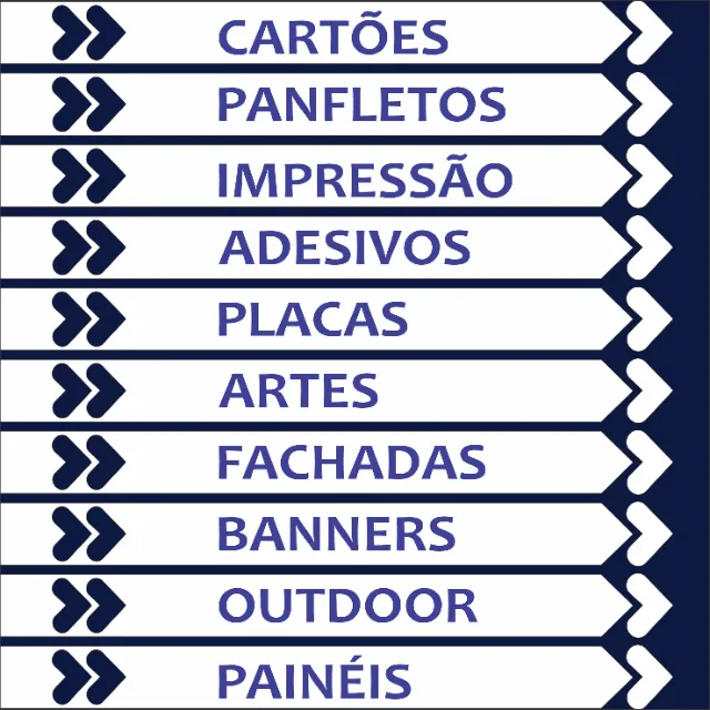 Impressões, outdoors papel-lonas e adesivos.