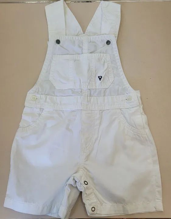 Macacão bebê branco - novo