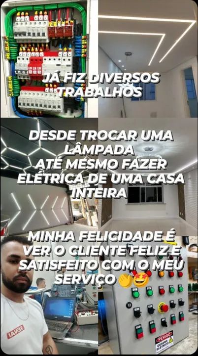 Eletricista, industrial, predial e residencial, técnico em eletrônica - Foto 2