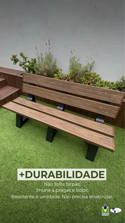 Banco Madeireira Plástica (Ecológico)