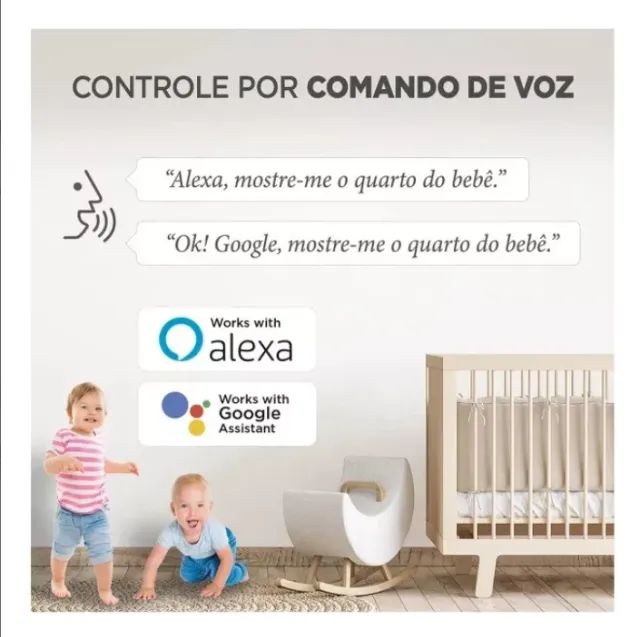 Câmera Robô 1080p Inteligente Wifi Via Alexa Visão Noturna - Foto 3