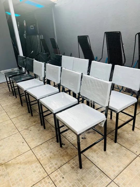 FABRICAMOS CADEIRA DE FERRO COM ALMOFADA  - Foto 2