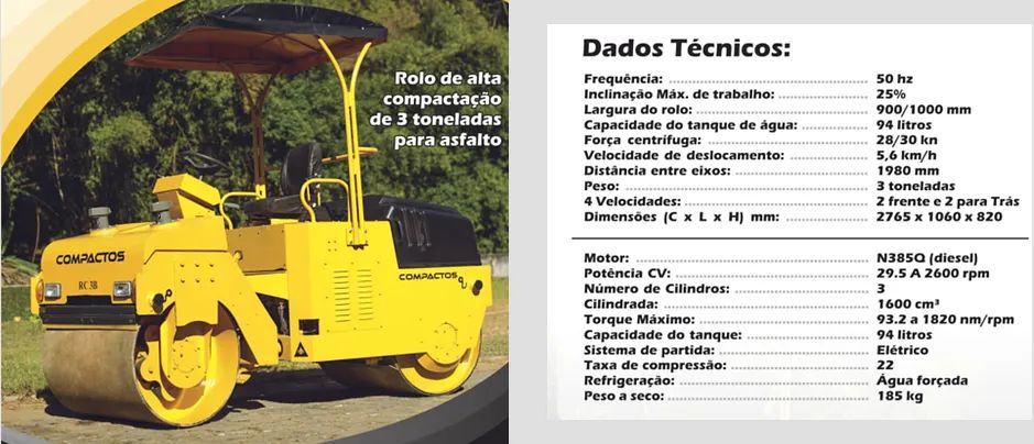 Rolo Compactador LTC 3B de 03 ton - 2011 - Foto 5