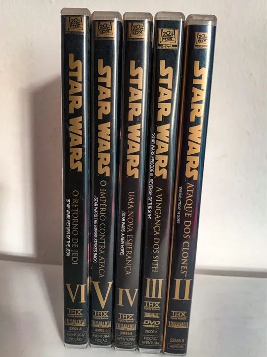 Coleção STAR WARS - DVDs originais - II ao VI