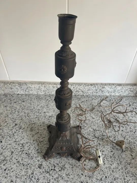 Abajur de bronze - Foto 4