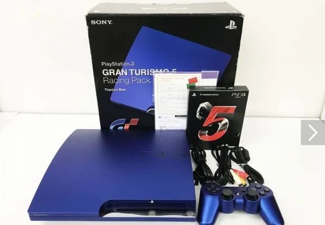 Playstation 3 Gran Turismo 5 Racing Pack Titanium Blue 160gb 