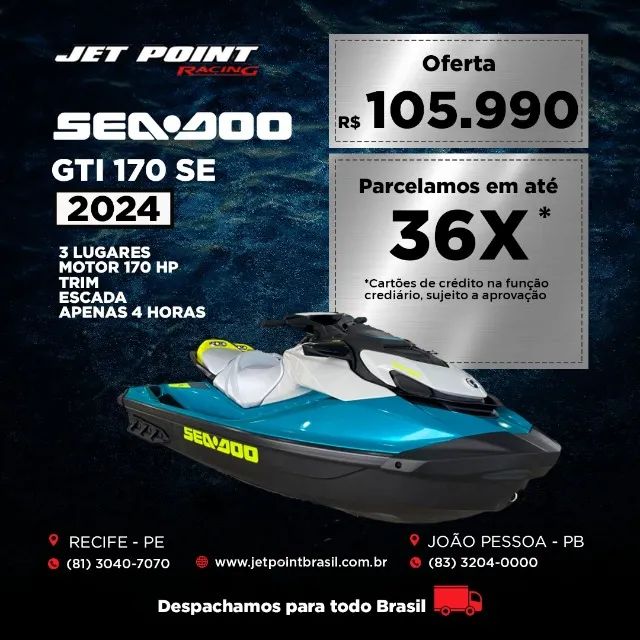 Jet Ski Sea Doo GTi 170 SE 2024 - Apenas 04 horas - Barcos e aeronaves ...