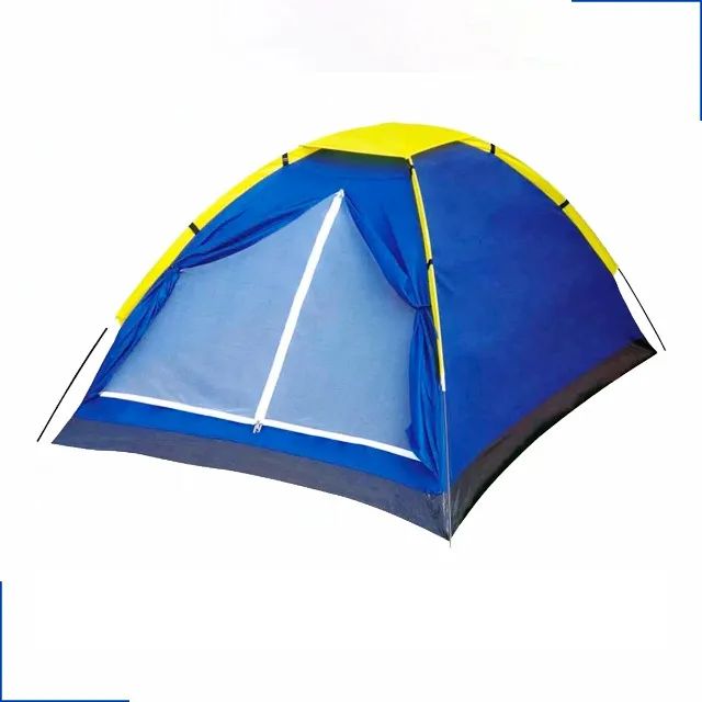 Barraca De Camping 2 Pessoas Verde Impermeável C/ Bolsa Mor Cor Azul - Foto 2