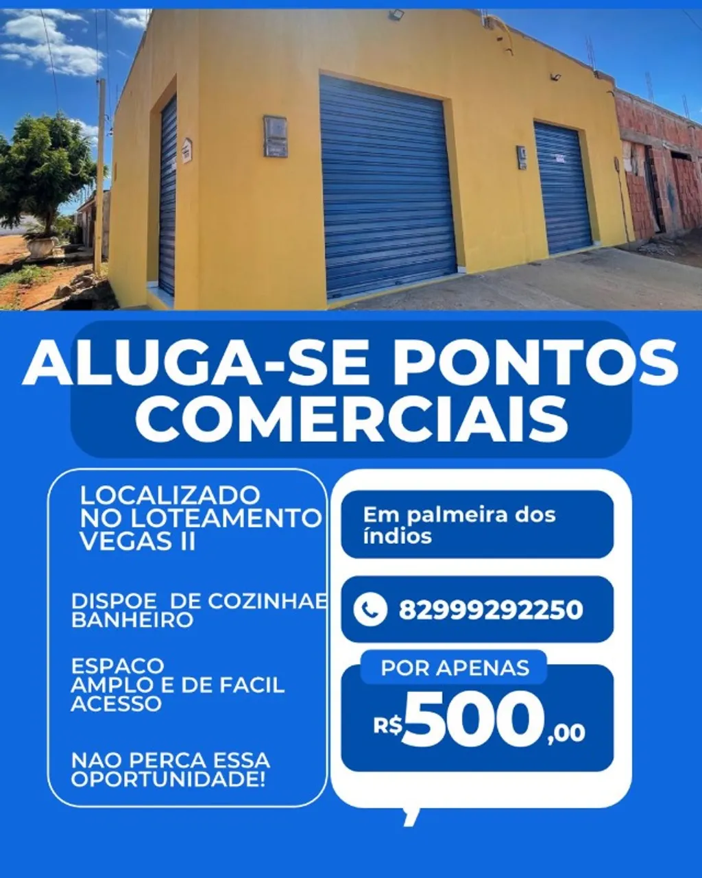 ALUGO 2 PONTOS COMERCIAIS