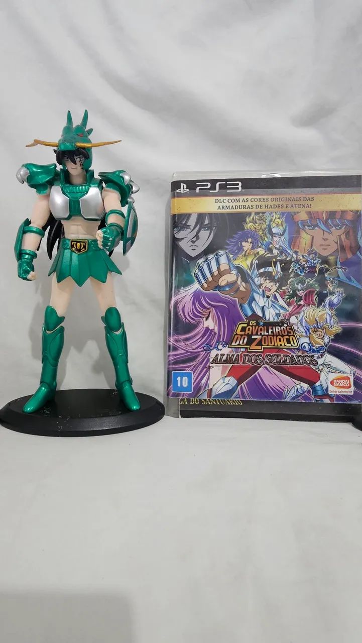 3 Figuras Cavaleiros do Zodíaco + Jogo PS3 ALMA DOS SOLDADOS item de colecionador - Foto 4