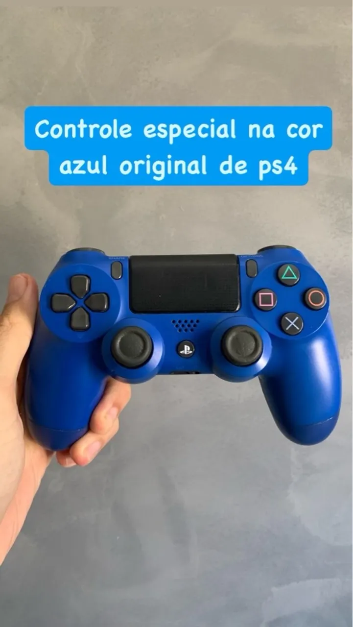 Controle PS4 Azul - Seminovo
