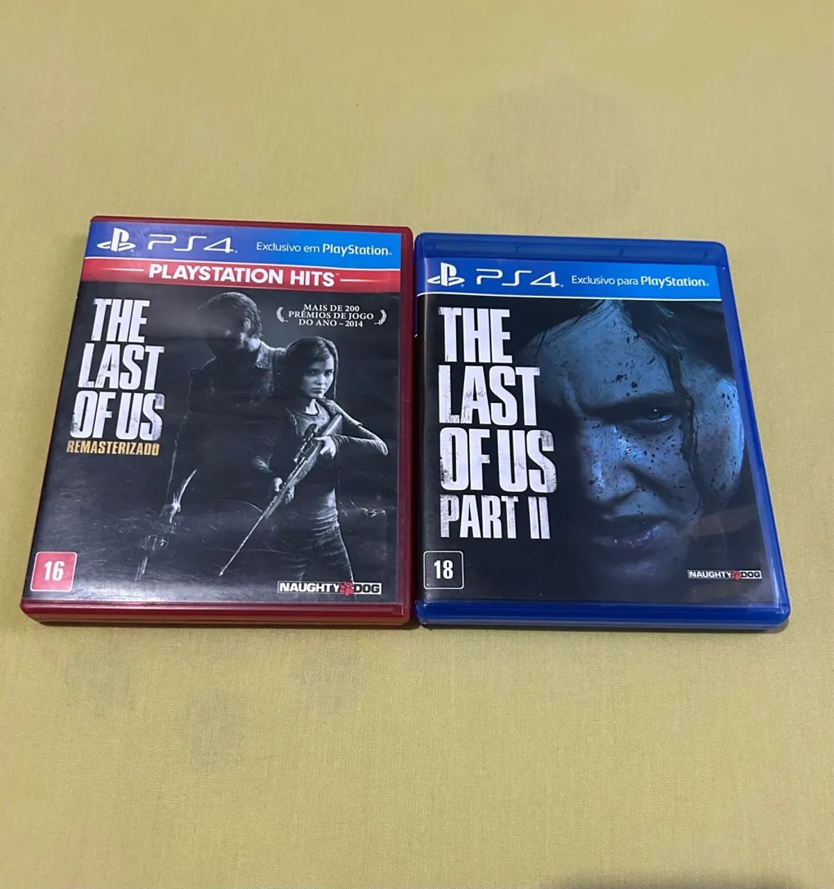 The last of us 1 remaster + the last of us part 2 seminovos ps4