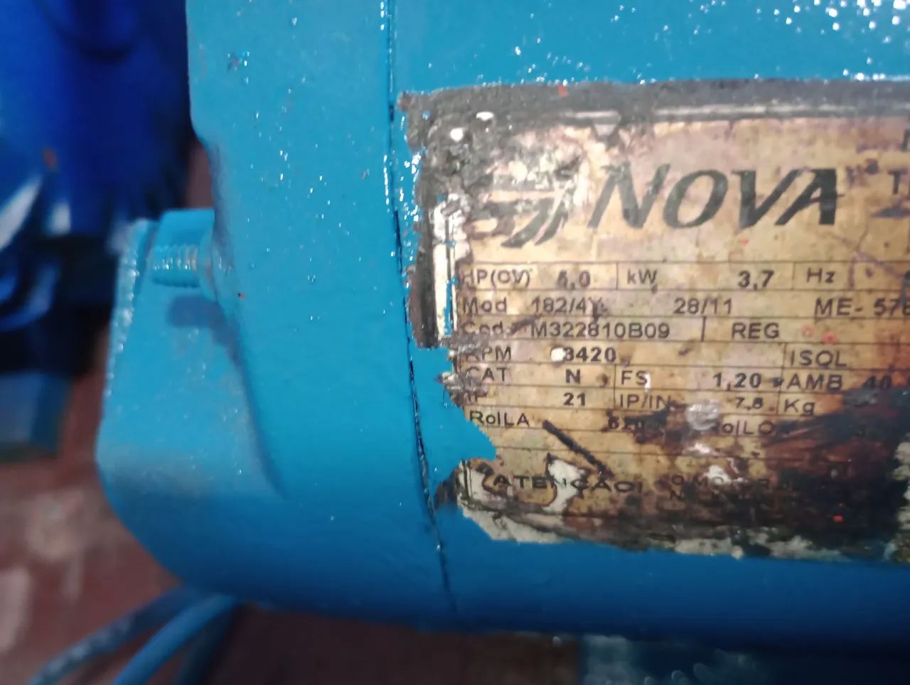 Motor Elétrico Industrial trifásico 5 cv de alta rotação  - Foto 4