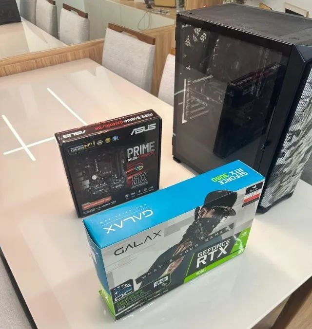 Computador PC Gamer - RTX 3060 - Ryzen 5 - 16gb de RAM - SSD 1tb - Roda todos os jogos